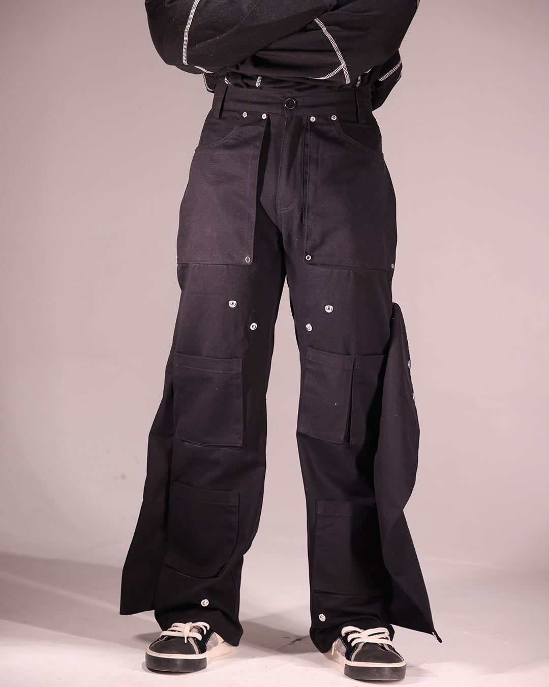 MILITARY RAVEN UTILITY PANTS - JET BLACK