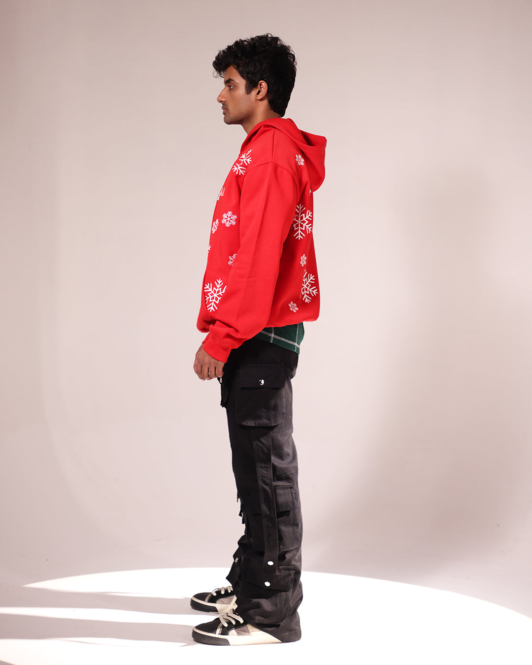 SNOWFALL HOODIE - TART RED