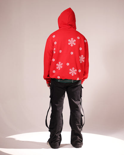 SNOWFALL HOODIE - TART RED