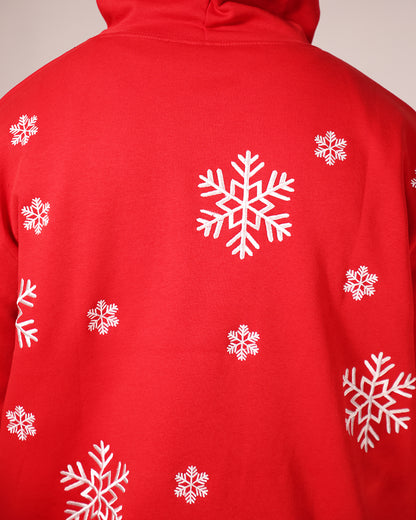 SNOWFALL HOODIE - TART RED