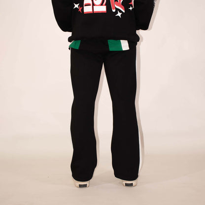 RACING SWEATPANTS - JET BLACK