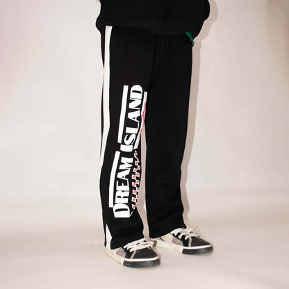 RACING SWEATPANTS - JET BLACK