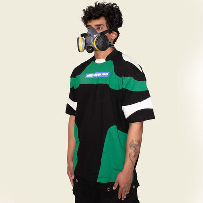 RND 001 T-shirt  - RACING GREEN, OFF-WHITE AND BLACK
