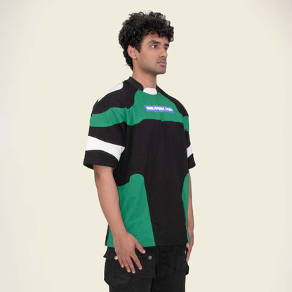 RND 001 T-shirt  - RACING GREEN, OFF-WHITE AND BLACK