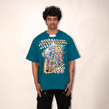 BORN FROM HELL T-SHIRT - TEAL