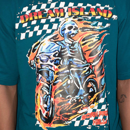 BORN FROM HELL T-SHIRT - TEAL