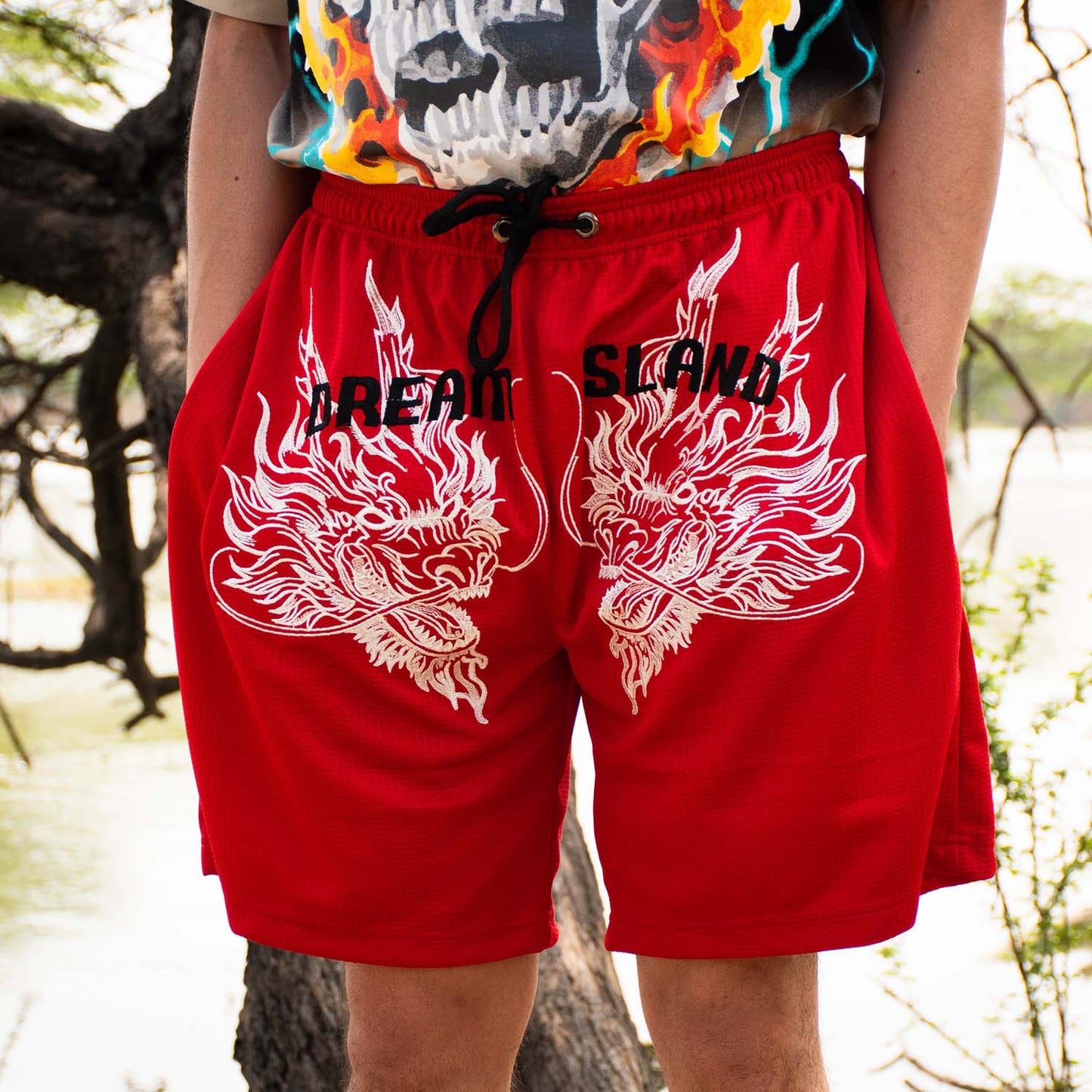 DRAGON SHORTS - RED