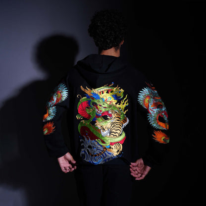 SPIRIT OF THE DRAGON AND TIGER HOODIE