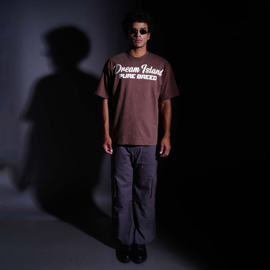 PURE BREED T-SHIRT - VINTAGE BROWN