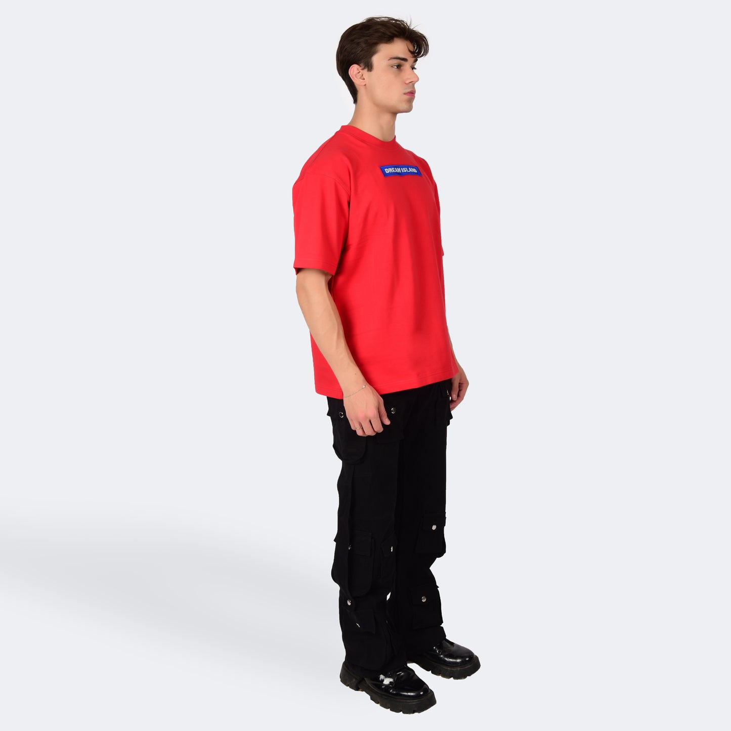 PEACOCK T-SHIRT - RED