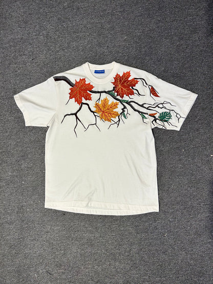 MAPLE LEAF T-SHIRT - VINTAGE WHITE