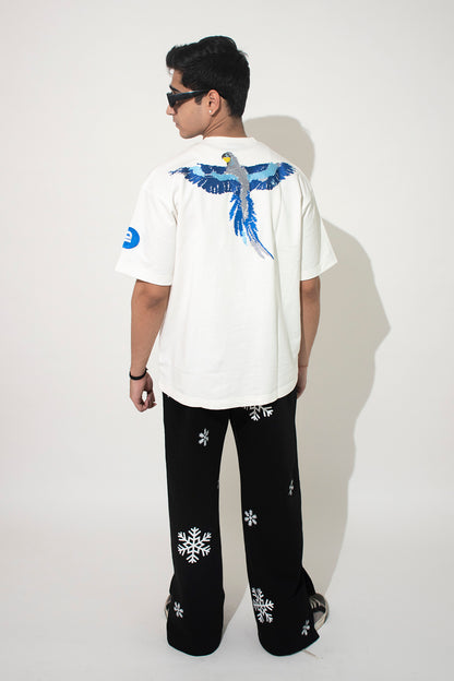 Bluejay T-shirt in Vintage White