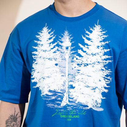 Lost in the wild T-shirt - Cobalt blue