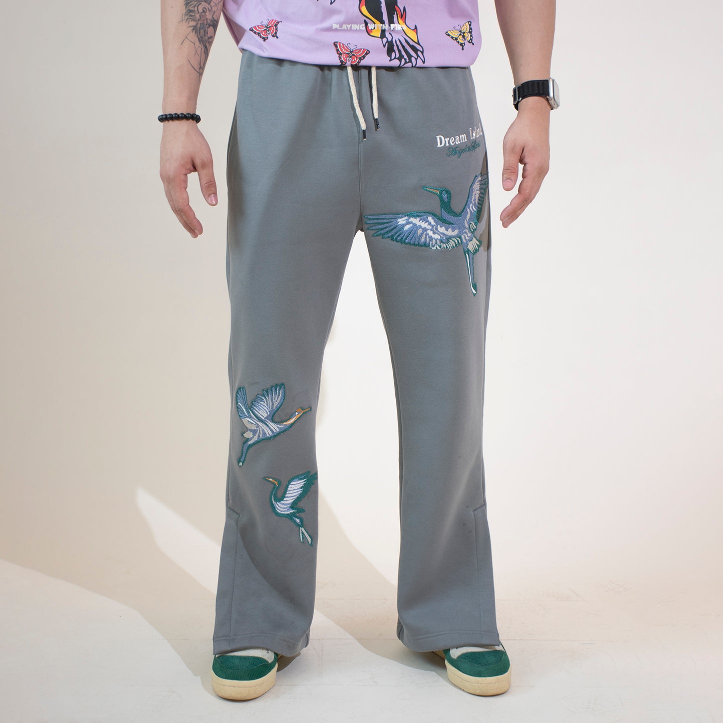 ANGEL'S SPIRIT SWEATPANTS - GREY (UNISEX)