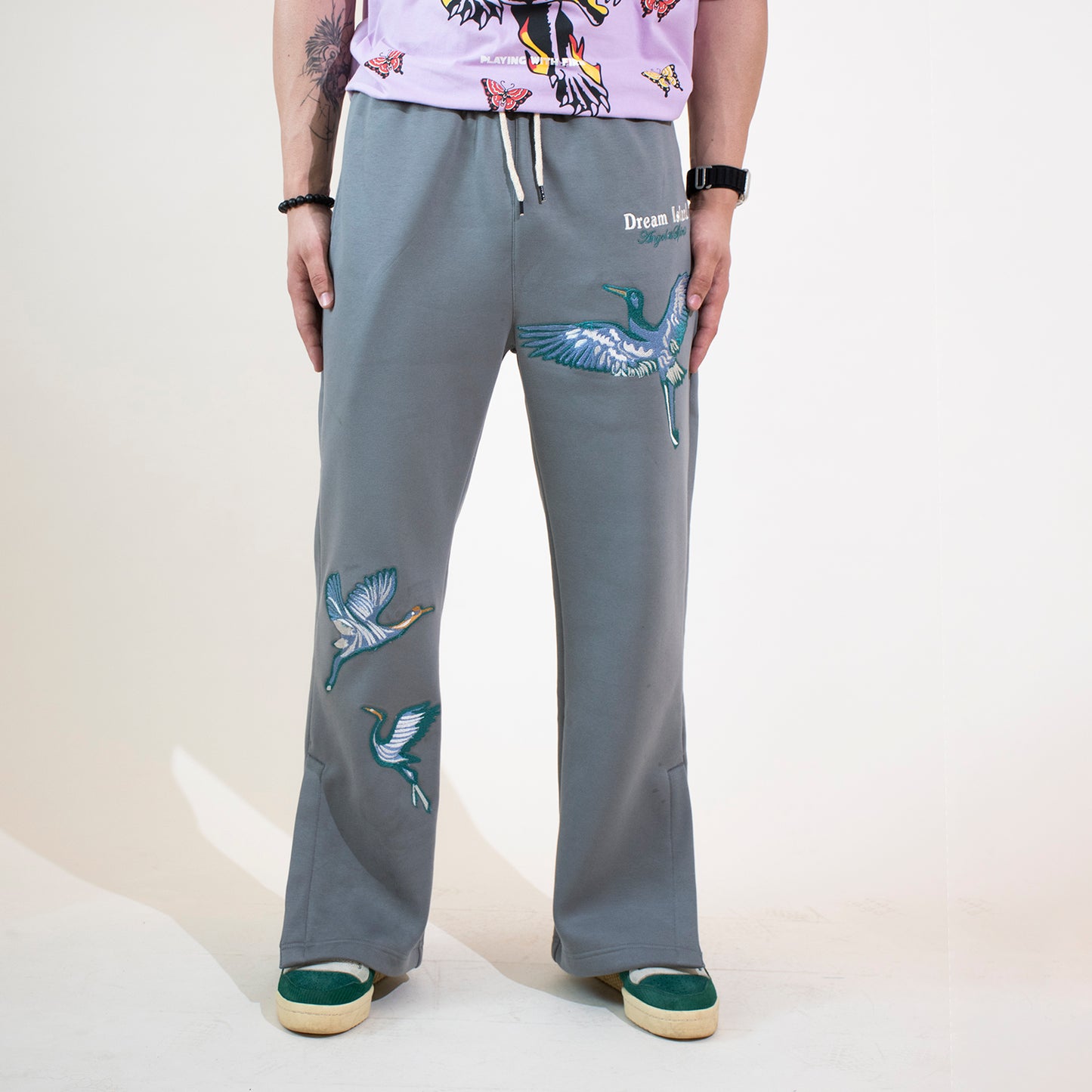 ANGEL'S SPIRIT SWEATPANTS - GREY (UNISEX)