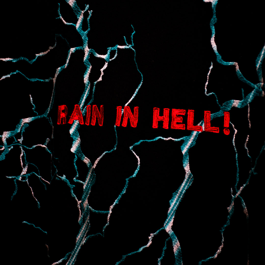 Rain in Hell T-shirt in Jet Black