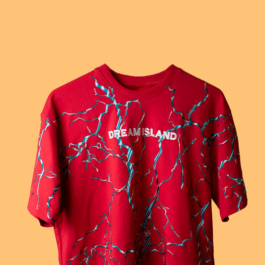 Rain In Hell T-shirt in Ferrari Red