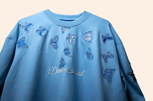 Heavenly blue Butterflies T-shirt