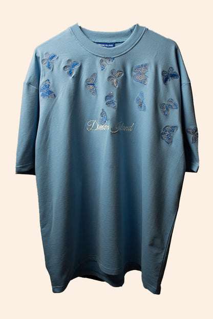 Heavenly blue Butterflies T-shirt