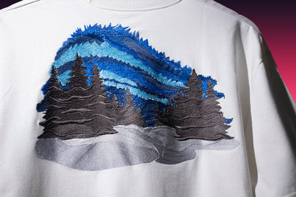 Northern Lights T-shirt in vintage white